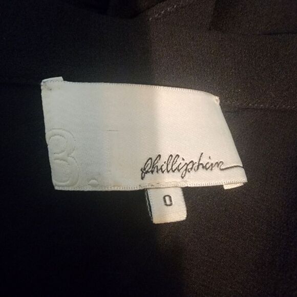 3.1 Phillip Lim Black Faux Wrap Gathered Silk Skirt (0) - Picture 5 of 5